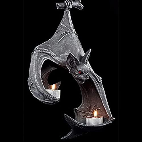 HQSGDMN 2Pcs Bat Wall Sconce Candle Holder