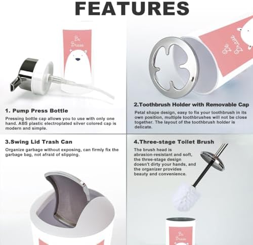 Everything You Need for Your Nursery Bathroom Set of 6