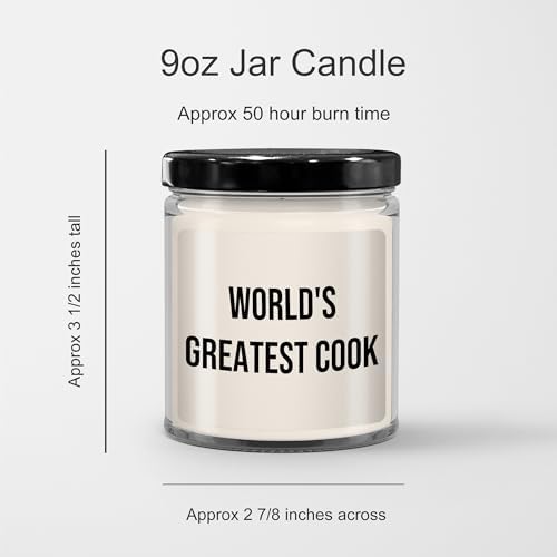 Worlds Greatest Cook Vanilla Soy Candle