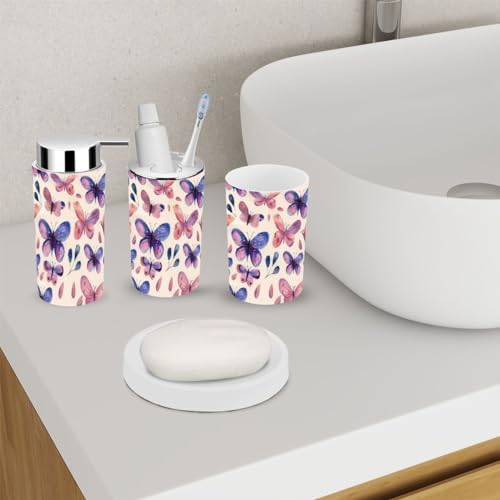 Stylish 6-Piece Bathroom Accessories Set for Home Use