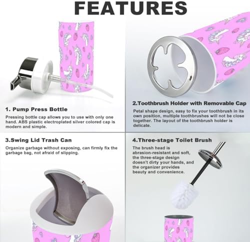 Strawberry Pink Bathroom Essentials