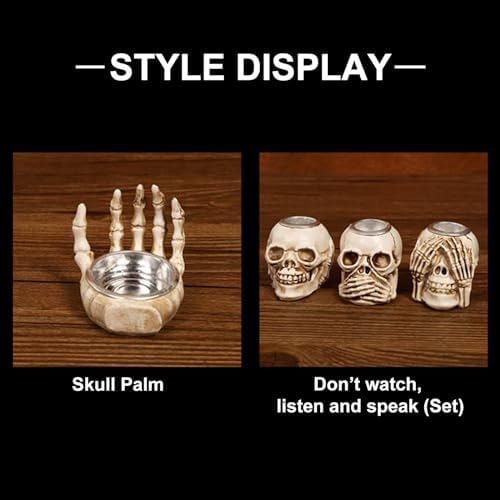 4pc Skeleton Candle Holder
