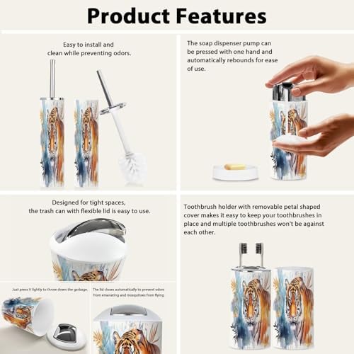Home Bath - Boho Animal Accessory Set