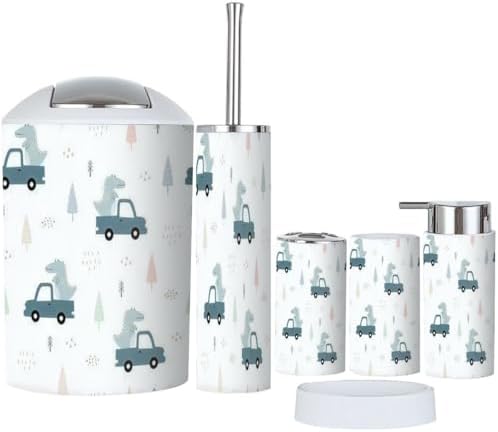 6-Piece Boho Bath Accessories Set
