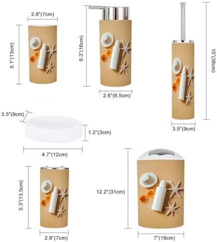 Bathroom Organizing Set 6 Essential Pieces by TRANQDEHOM