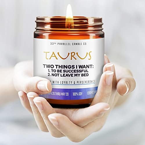 Taurus Zodiac Candle