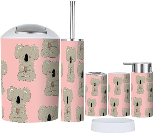 Colorful Koala Bathroom Set