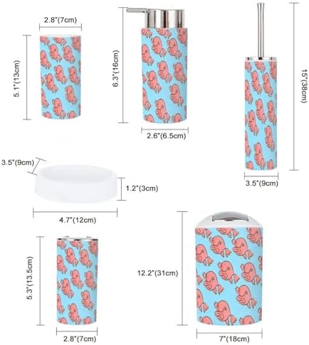 6-Piece Bathroom Accessories Set for Kids