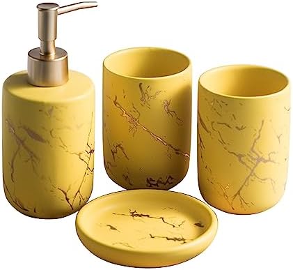 4-Piece Soap Dish Set Ergonomic Design Durable Stylish for Home