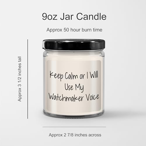 Watchmakers Vanilla Soy Candle Gift for a Cheery Christmas
