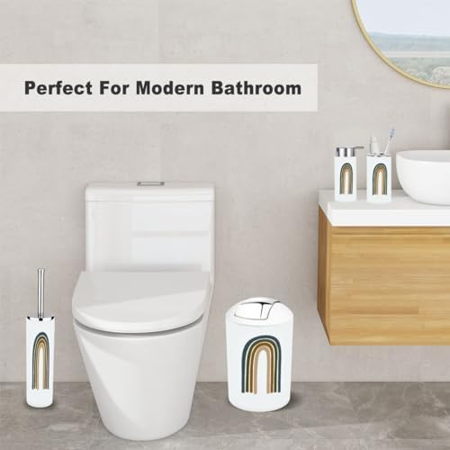 Rainbow Bathroom Accessory Set 6 Piece