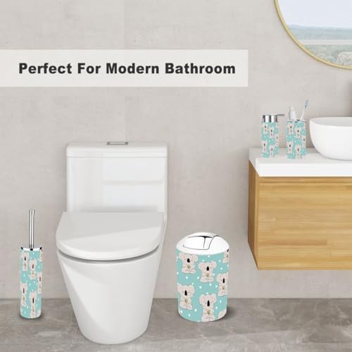 XNGJEMVWXO - Cute Koala Bathroom Accessories Set