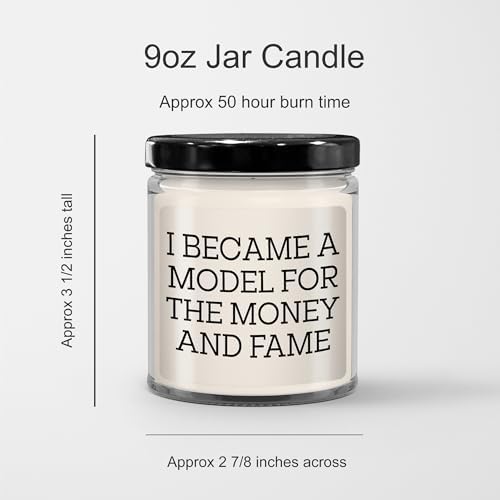 Inspirational Model Gift - 9oz Vanilla Soy Candle for Him or Her