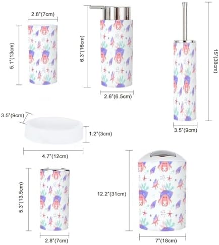 Bathroom Accessories Set for Kids in Blue
