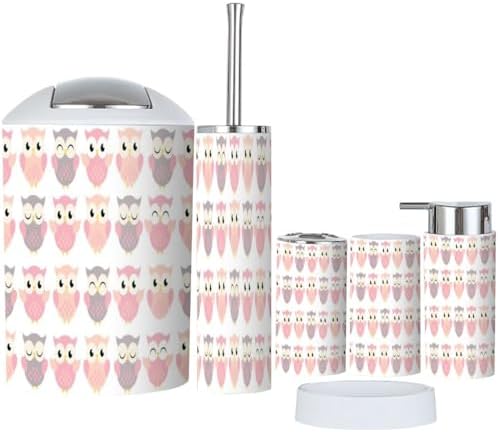XNGJEMVWXO - Set of 6 Bathroom Accessories