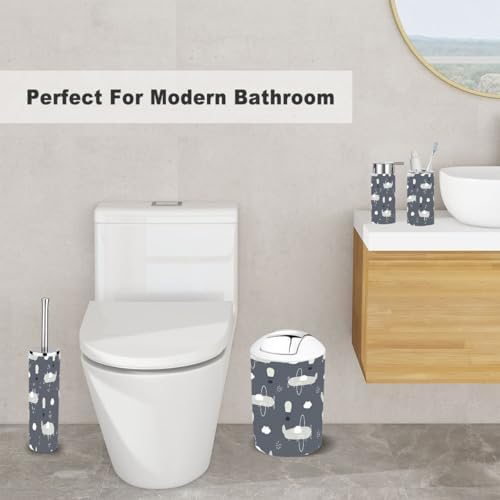 Bright and Perfect 6-Piece Kids Bathroom Accessor Set