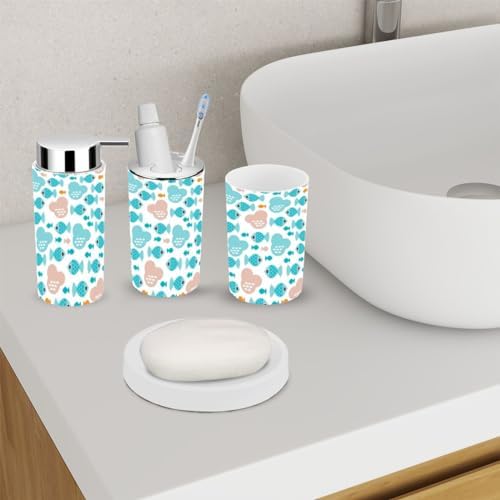 Seamless Fish Ocean 6 Piece