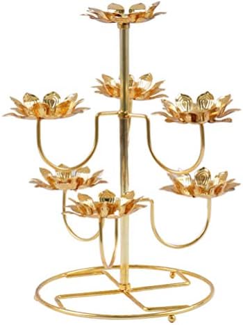 EXCEART Lotus Flower Candle Holder