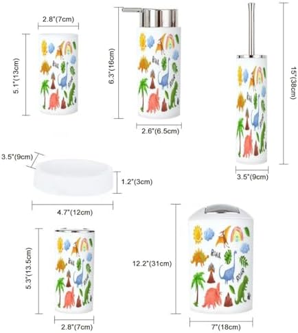 cute dinosaur bathroom set