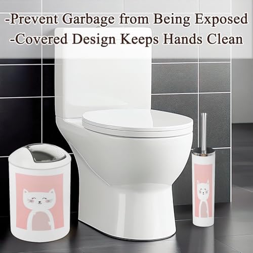 Bathroom Accessories Set 6 Pcs Cute Animal Decor Organizer