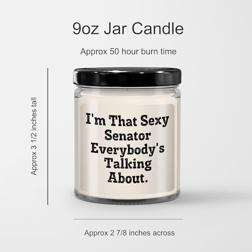 Funny Senator Quote Candle Gift for Christmas