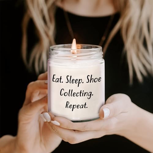Shoe Collecting Gift Graduation Candle with Quote
