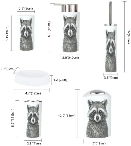 6-Piece BohoLogin Bathroom Accessory Set