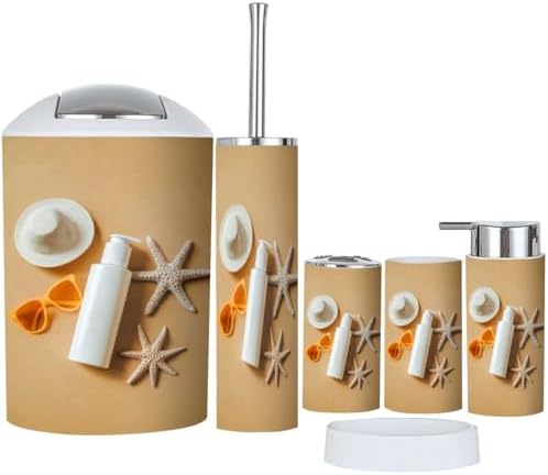 Bathroom Organizing Set 6 Essential Pieces by TRANQDEHOM
