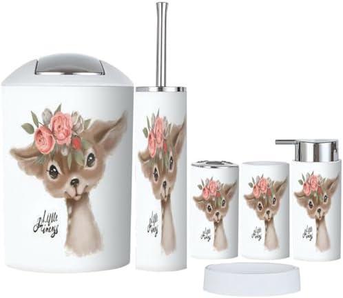 Charming 6-Piece Bathroom Accessory Set
