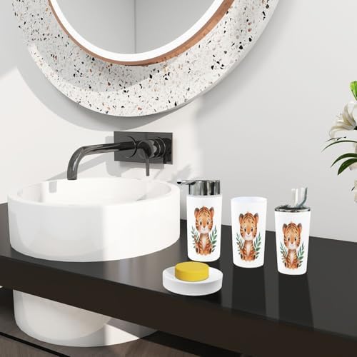 Stylish 6-Piece Bathroom Set Boho Style