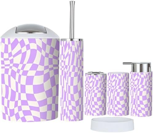 Style Simplicity - XNGJEMVWXO 6-Piece Bathroom Accessory Set