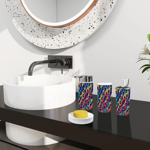 Bath 6-Piece Boho Set Leopard Print