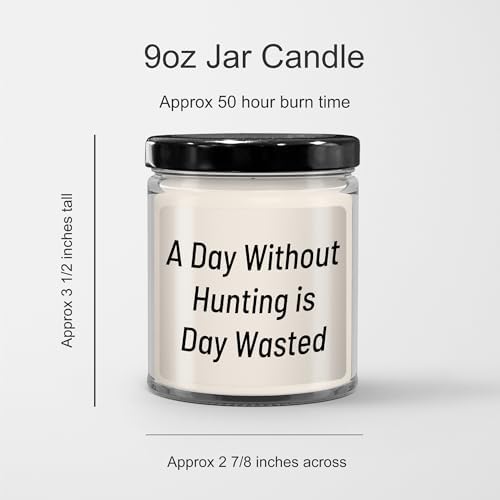 Hunting Gift for Men Funny Quote Candle