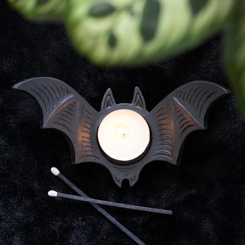 Gothic Bat Tealight Candle Holder - Halloween Decor