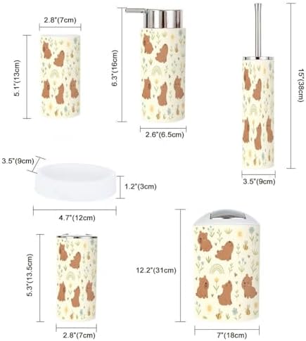 Bathroom Accessor Set Boho Pattern for Kids