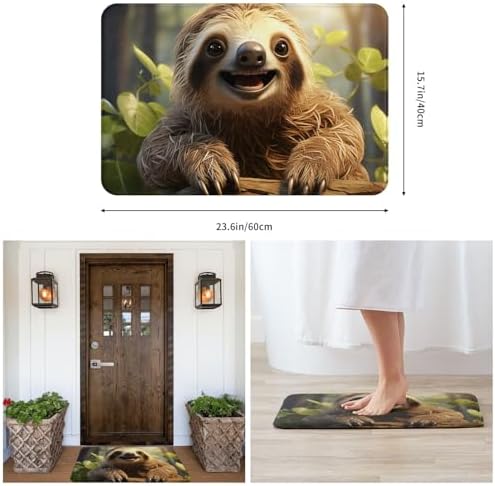 Welcome Home to the Sloth Front Door Mat 236 x 157 in