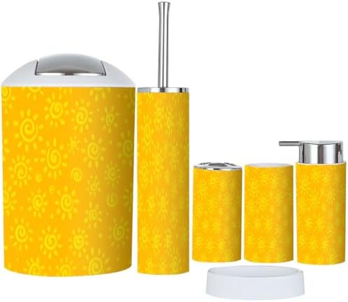 6-Piece Bathroom Set with versatile accessories for Home Use