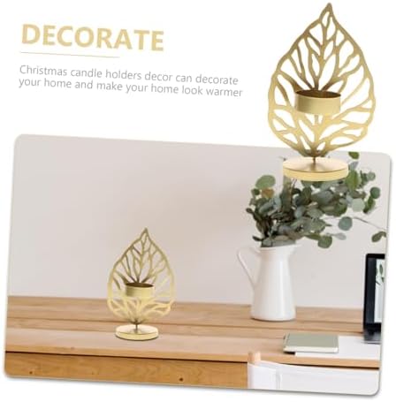 Garneck Snowflake Candlestick Holder Christmas Decor