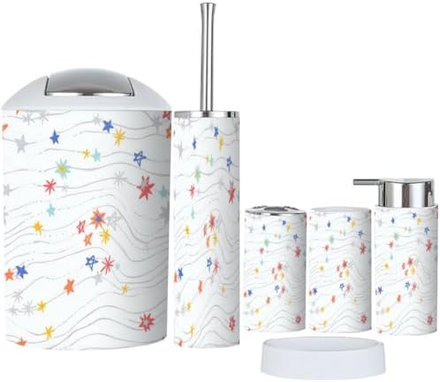 Bathroom Accessory Set 6-Piece Cosmic Collection