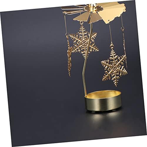 LIFKICH Snowflake Windmill Candleholder