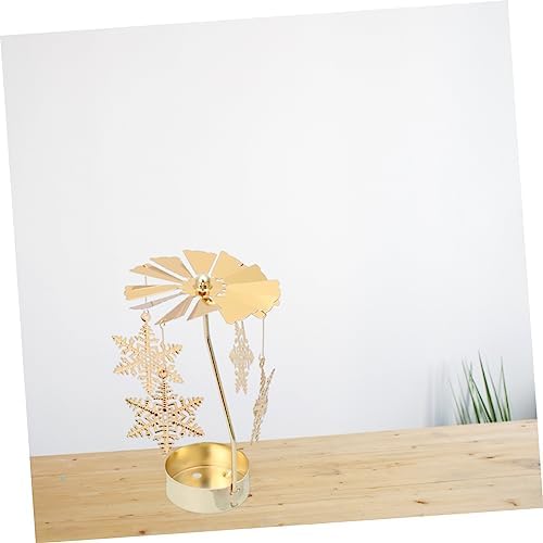 Cabilock Snowflake Rotating Candleholder