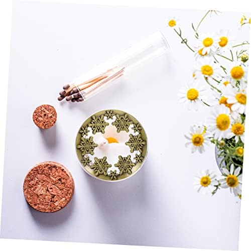 Phenofice Christmas Snowflake Candle Jar Lid Cover Scented Elegant