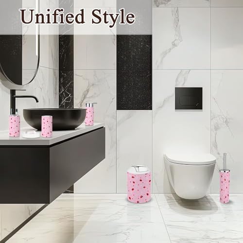 6-Piece Bathroom Set with Botanical Orrery Pattern