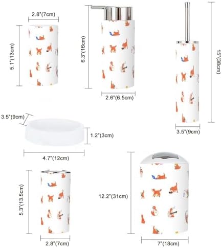6-Piece Bathroom Accessory Set for Dogs