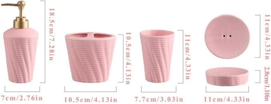 Moisture Dispenser Set with 5 Pieces for Bathrooms
