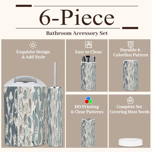 Kids Dinosaur-Themed Bathroom Set