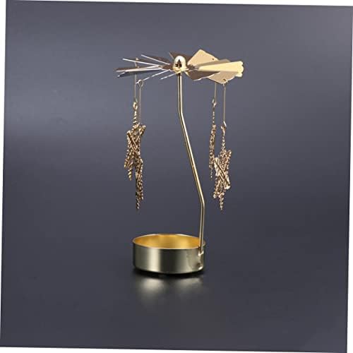 Automated Snowflake Windmill Candleholder for Dining Tables Modern Stylish