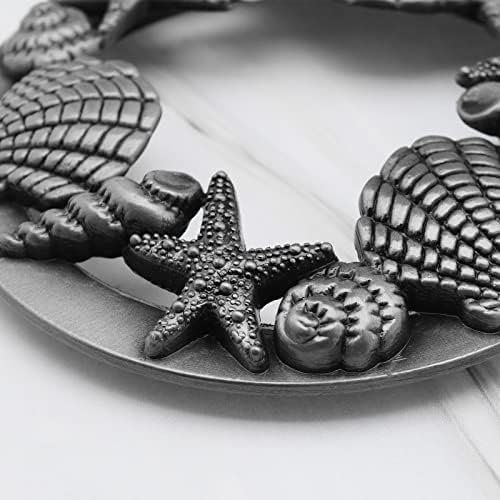 SING FUTILITY - Jar Candle Shade with Antiqued Shell Starfish Pattern Efficient Burning Durable