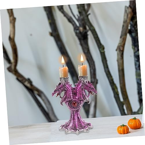 Cabilock Resin Gothic Halloween Dragon Stick Holder Candle