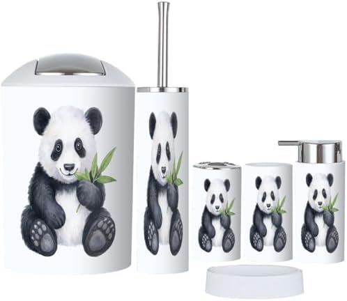 6-Piece Bathroom Accessory Set Sturdy Durable Easy to Clean
